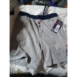 FILA Mens Graphic Long Fleece Shorts NWT‎ LARGE